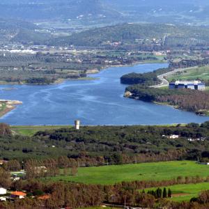 una veduta aerea dell'area del calich