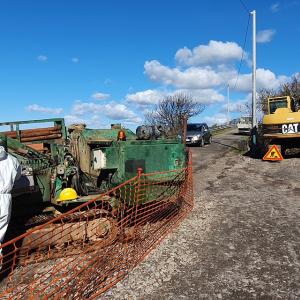 un intervento sulla viabilità statale in Sardegna