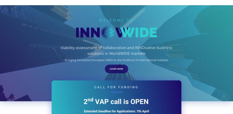 la home del sito innowwide.eu