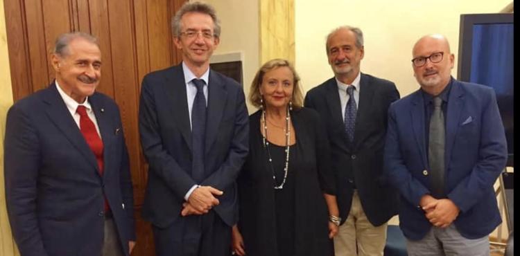 il ministro con la delegazione sarda