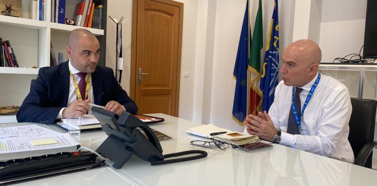 l'assessore regionale dei Trasporti, Aldo Salaris, con l'ad di Anas, Aldo Isi